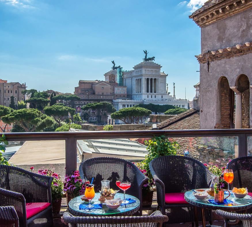 Roof Garden Hotel Forum, Rome Official site