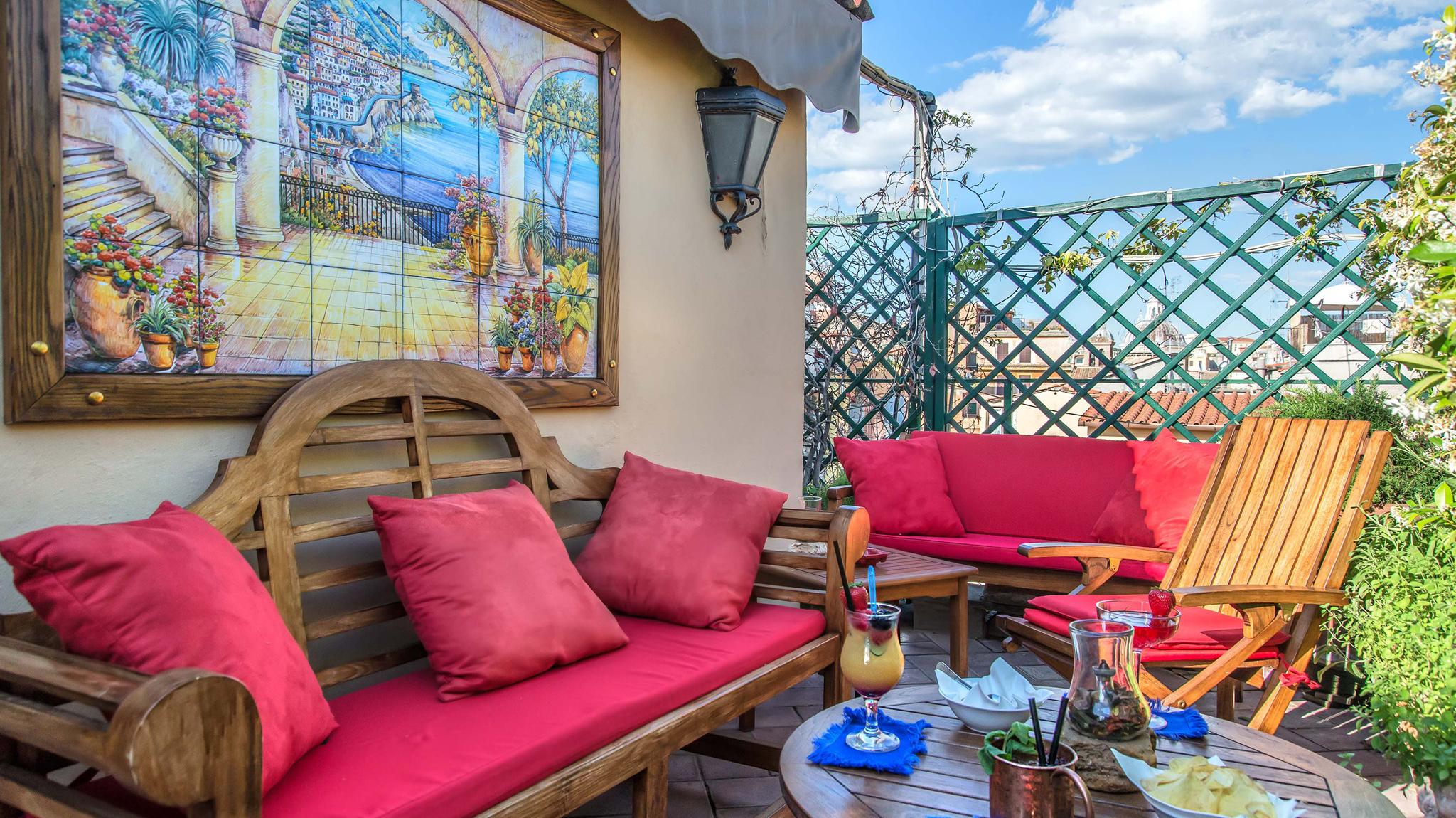 American Bar Roof Garden Hotel Forum, Rome