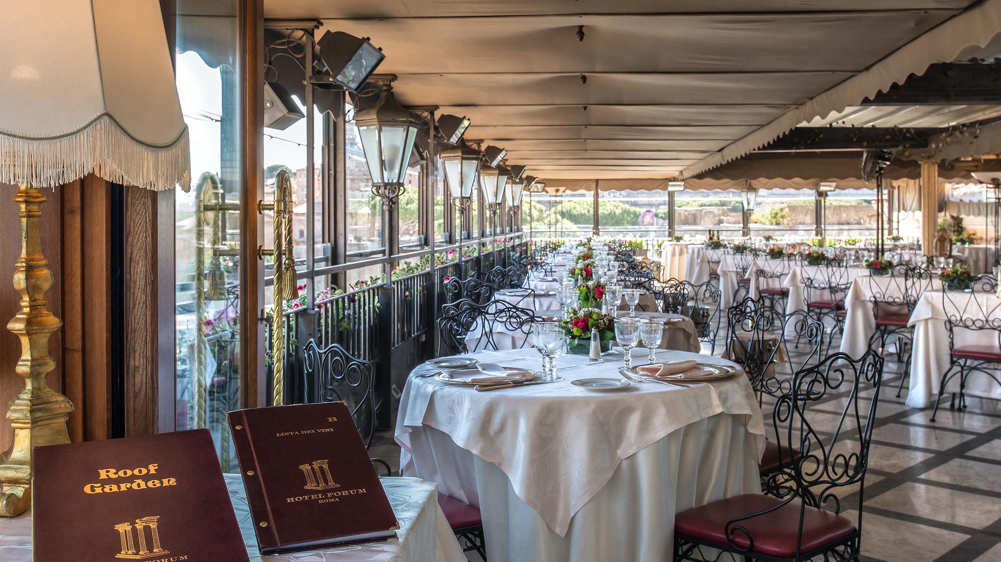 Roof Garden Hotel Forum, Rome Official site